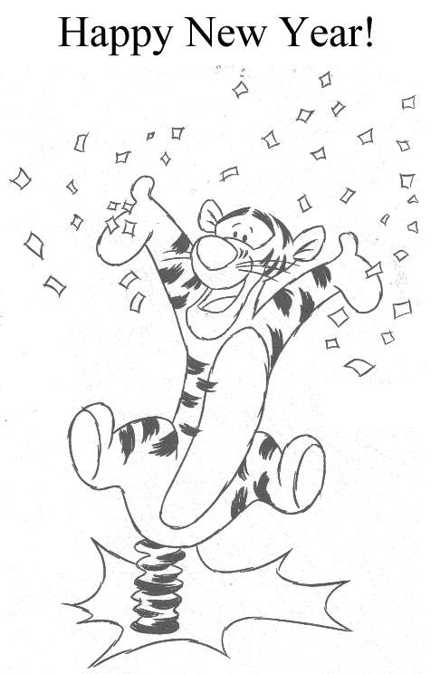 Plansa de colorat cu Winnie de Pooh 91 92